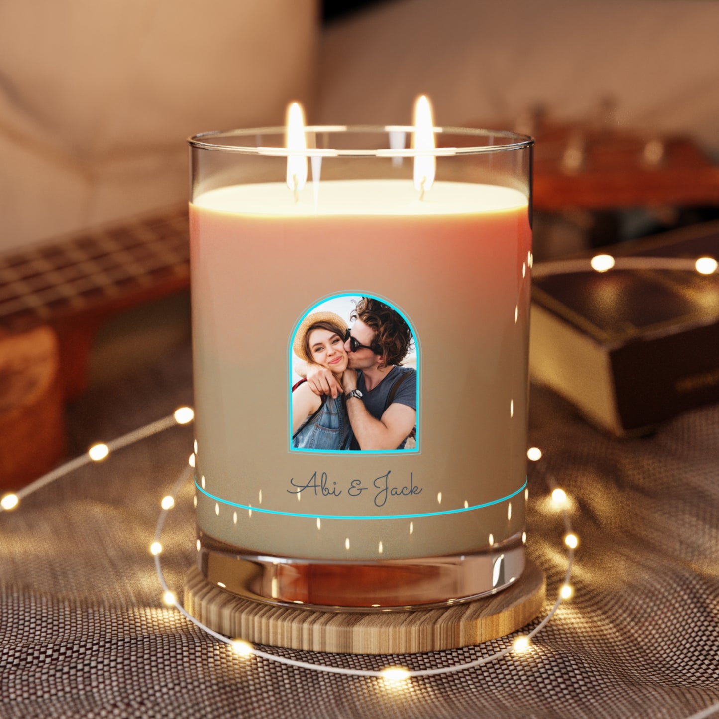 The Moment We Said Yes — Custom Photo Candle (11oz)