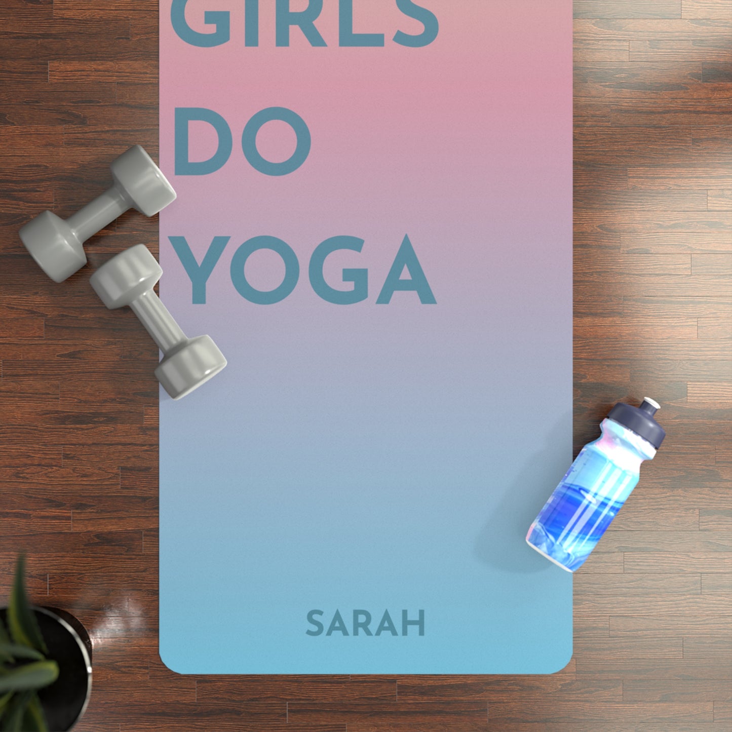 Colorful Personalized Rubber Yoga Mat - Ideal for Home Workouts, Fitness Gifts, Meditation, Sports Enthusiasts, and Yoga Lovers