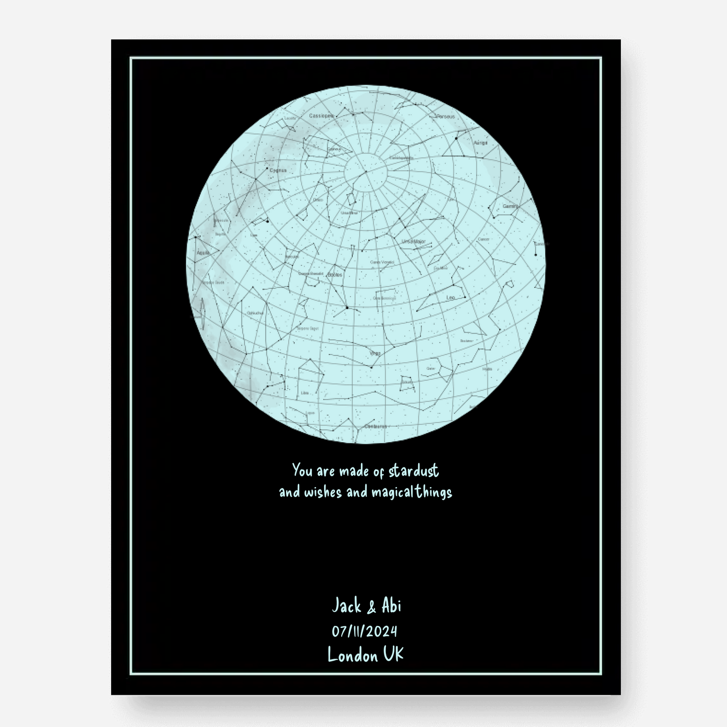 Star Map Glow in the Dark