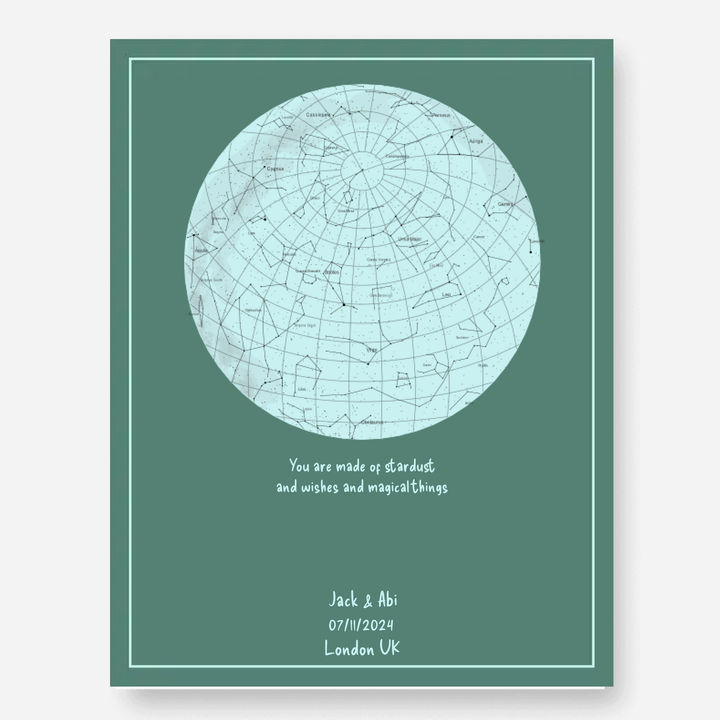 Star Map Glow in the Dark