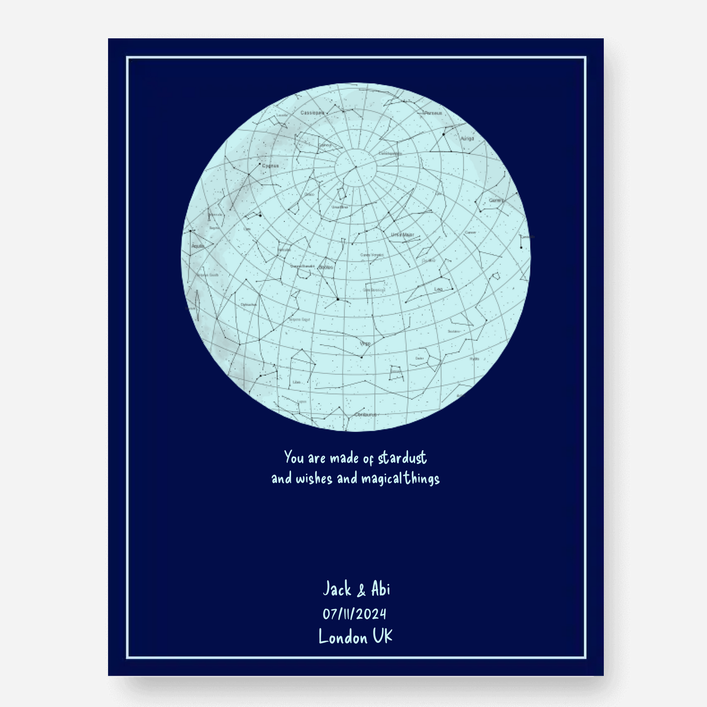 Star Map Glow in the Dark