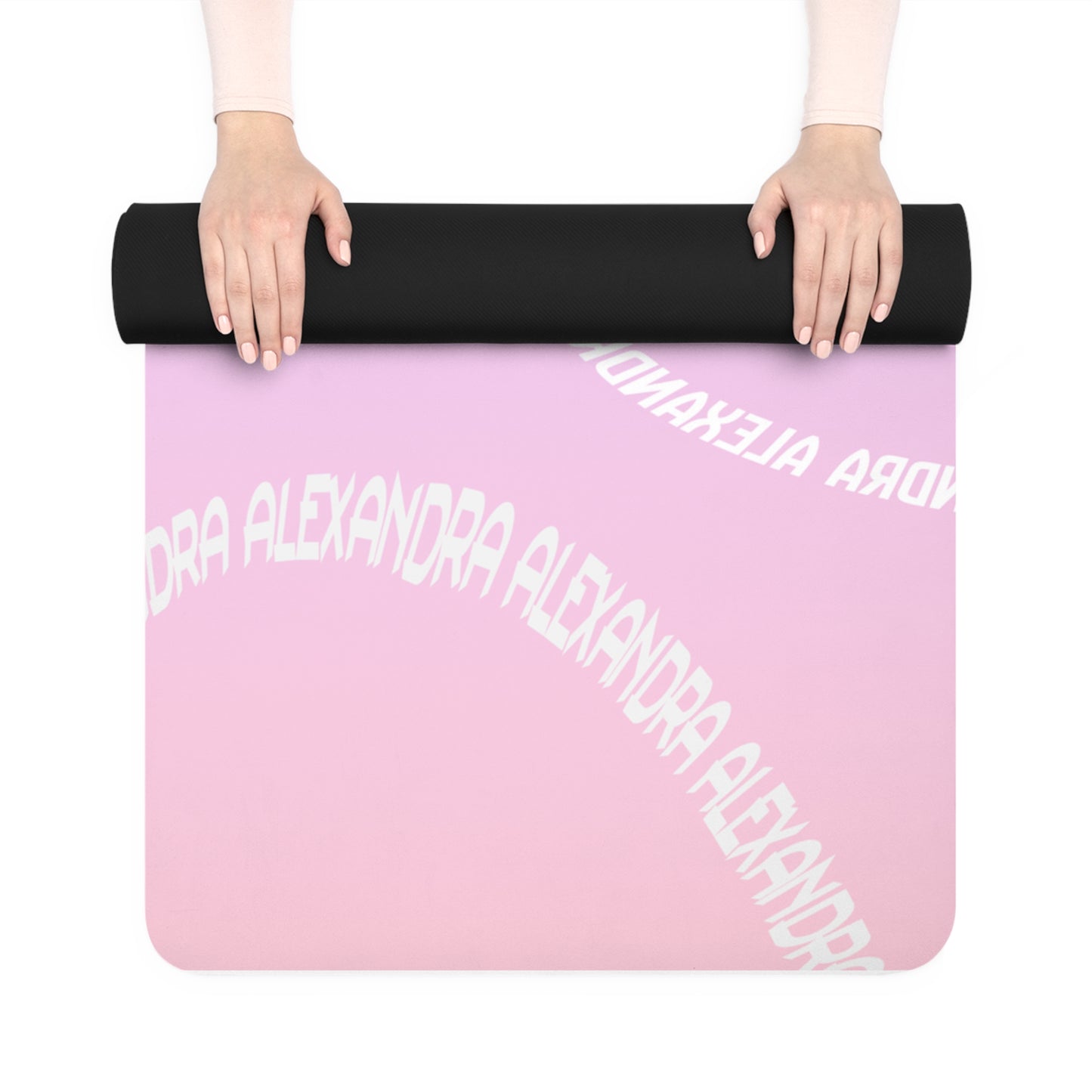 Yoga Mat with Inspirational Design, Non-Slip Rubber Yoga Mat, Exercise Mat for Home and Studio, Fitness Gift, Meditation Mat