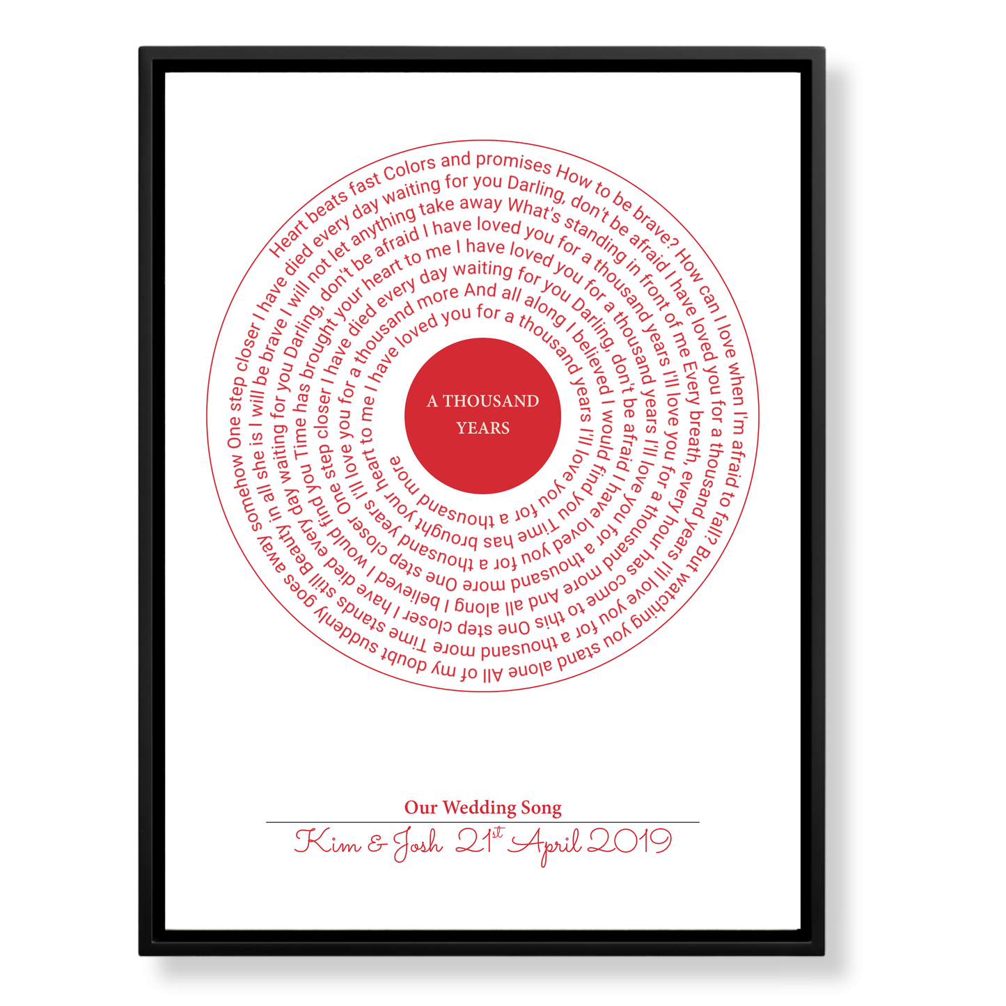 Coloured Text Lyrics