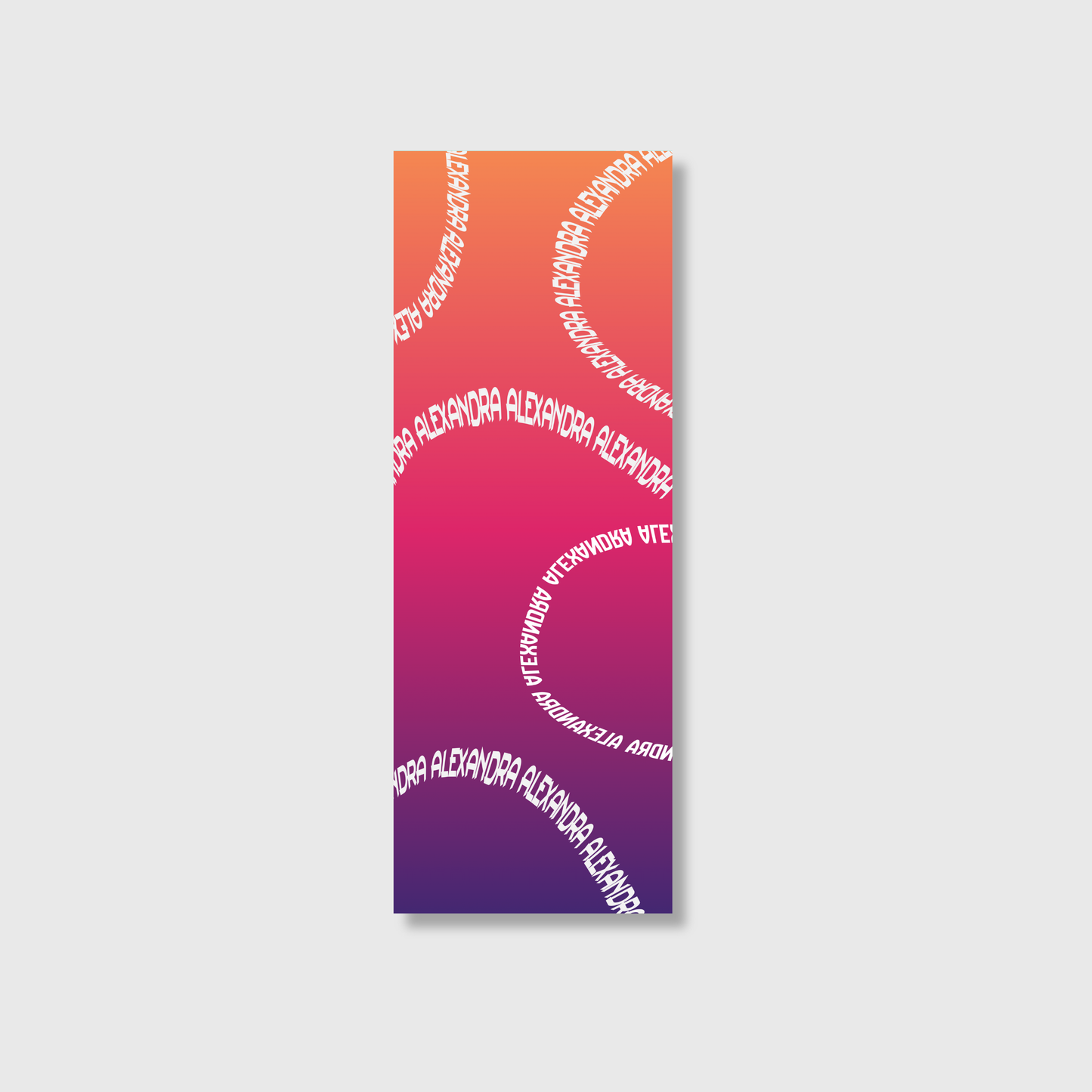 Gradient Name Yoga Mat