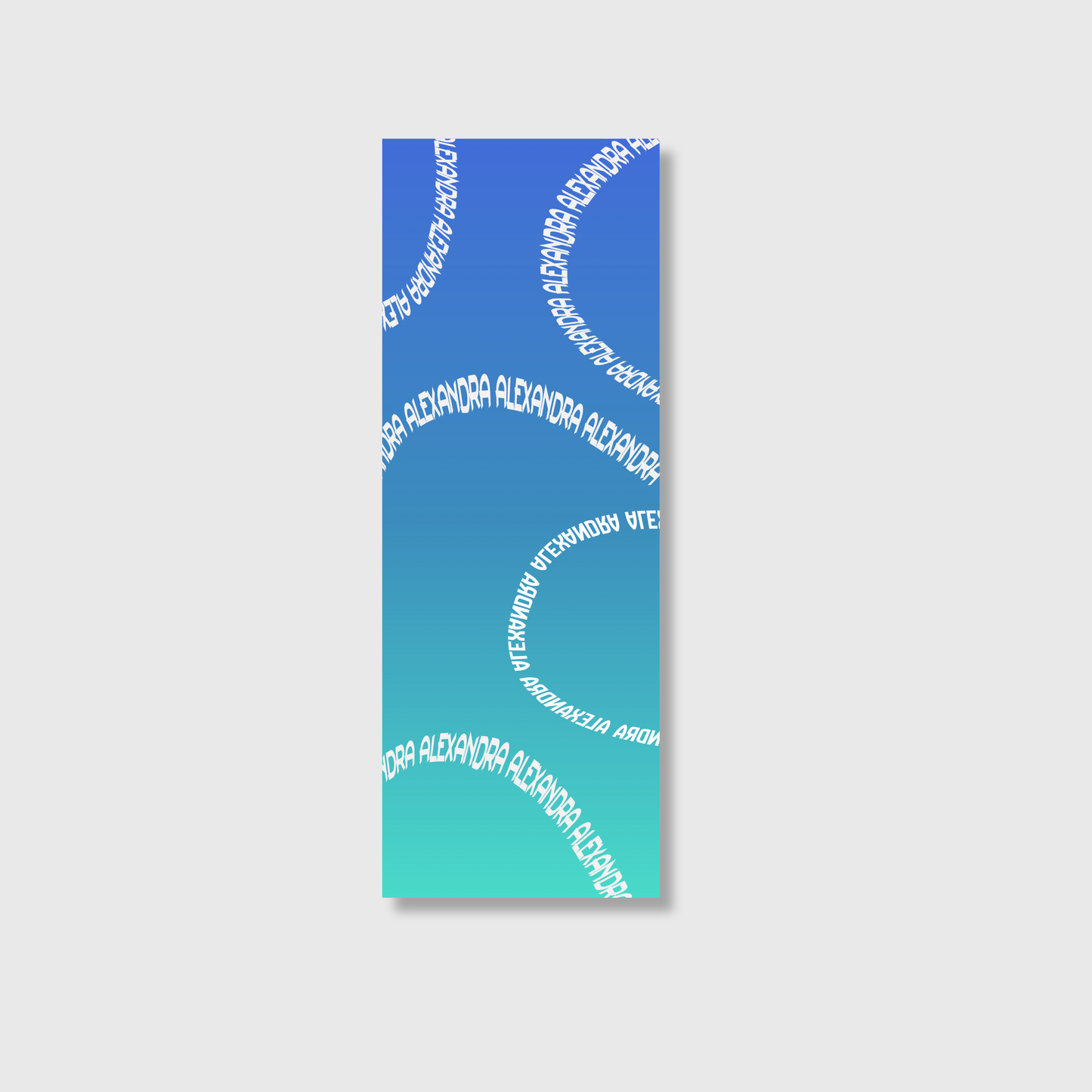 Gradient Name Yoga Mat