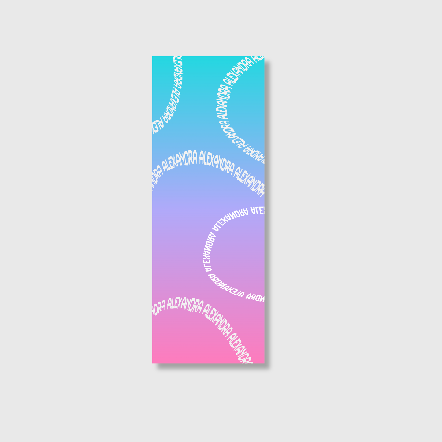 Gradient Name Yoga Mat