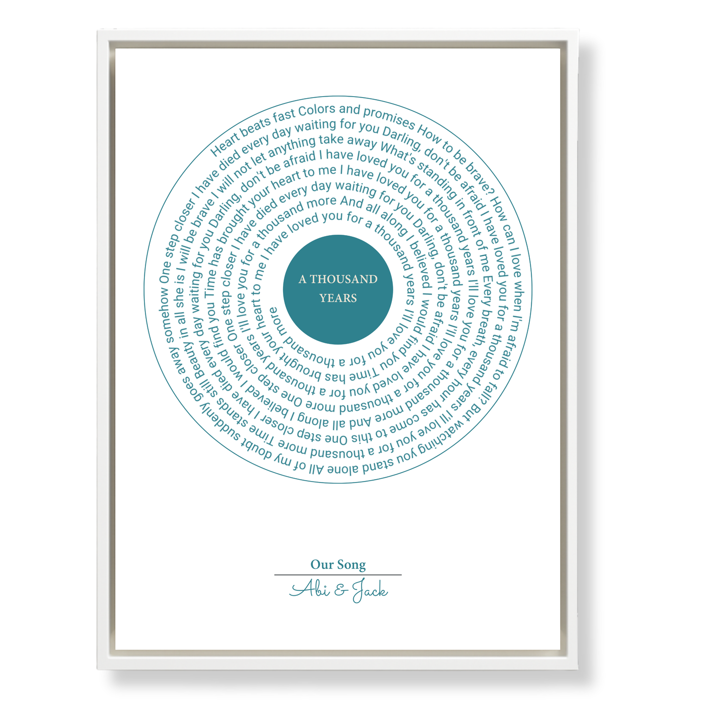Coloured Text Lyrics