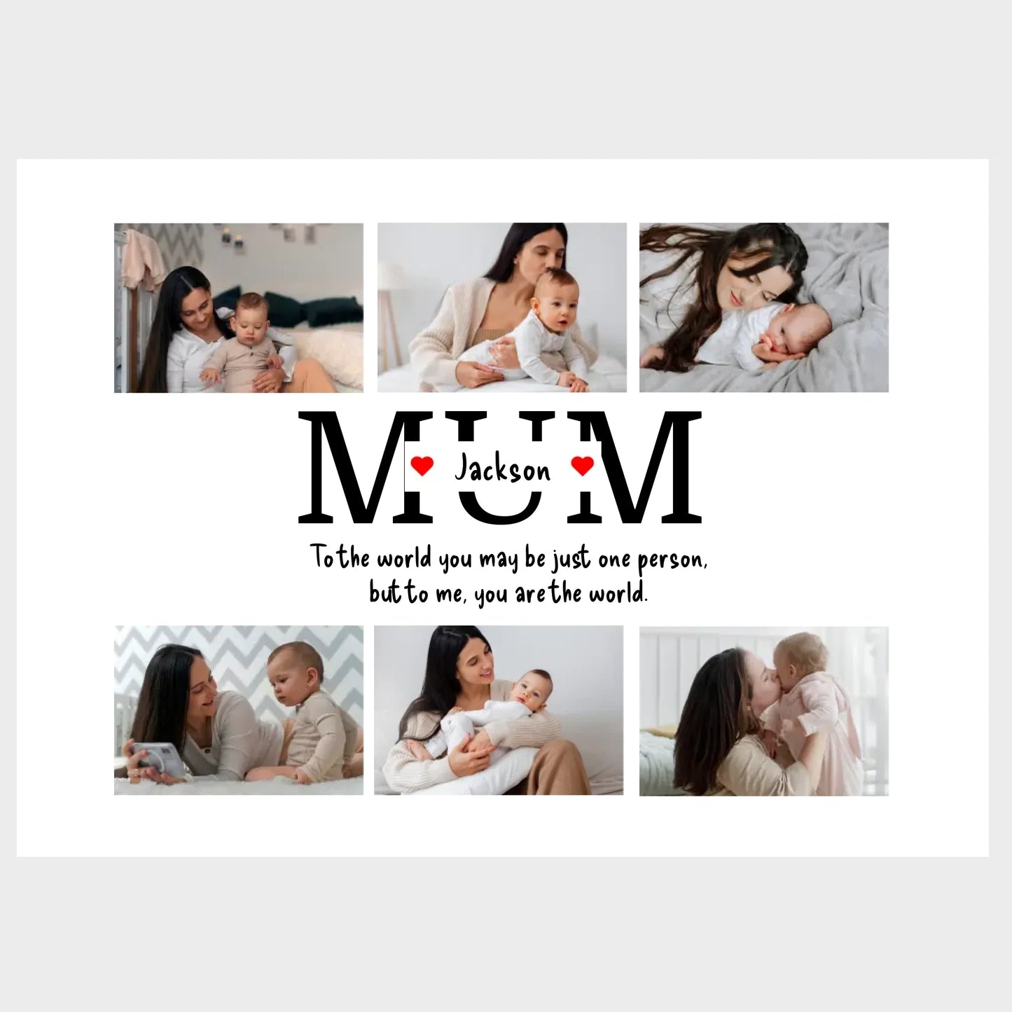 MOM Collage with Child's Name