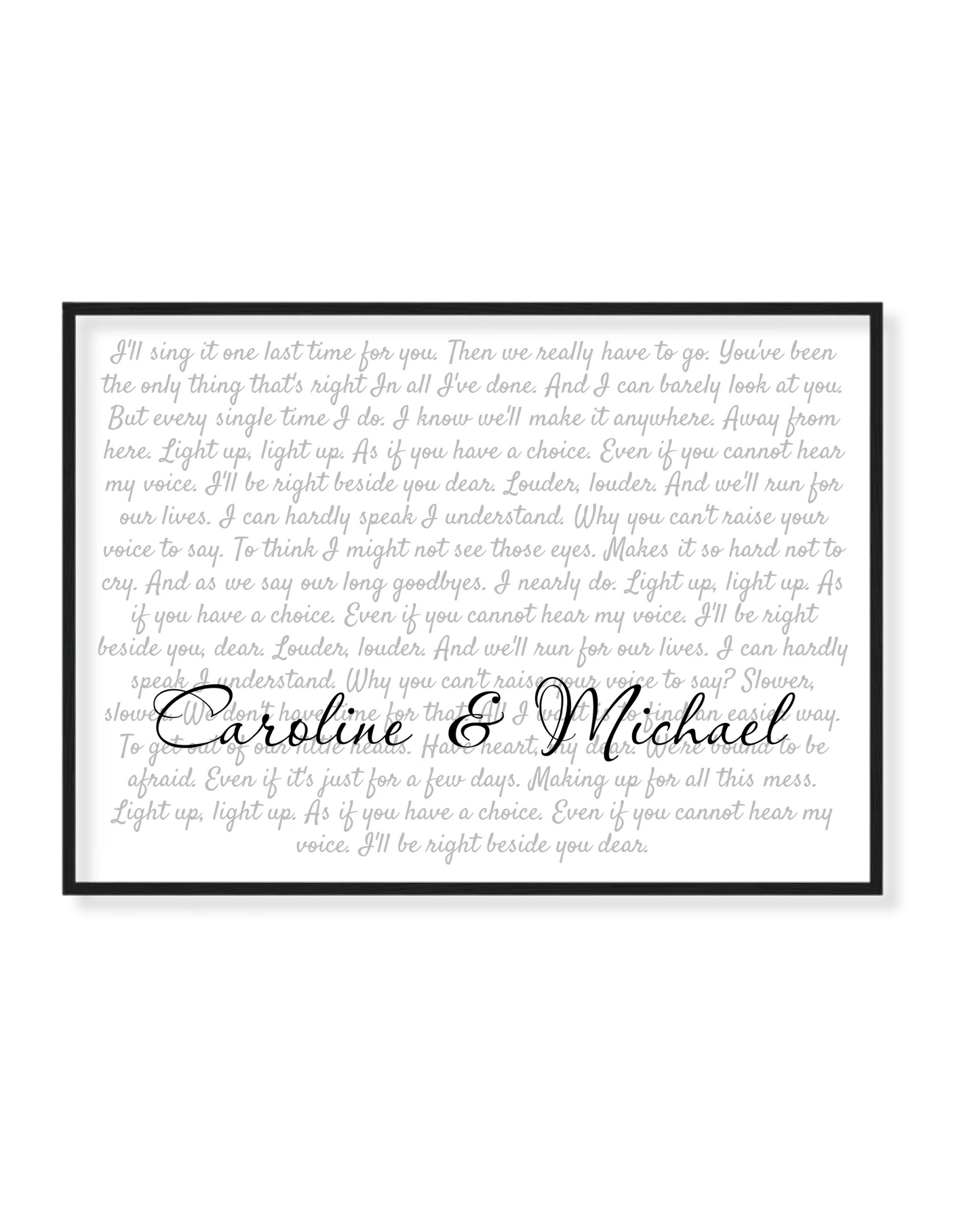 Song Lyrics - Custom