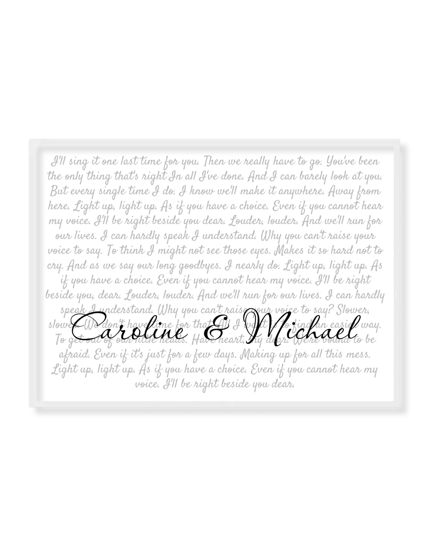 Song Lyrics - Custom