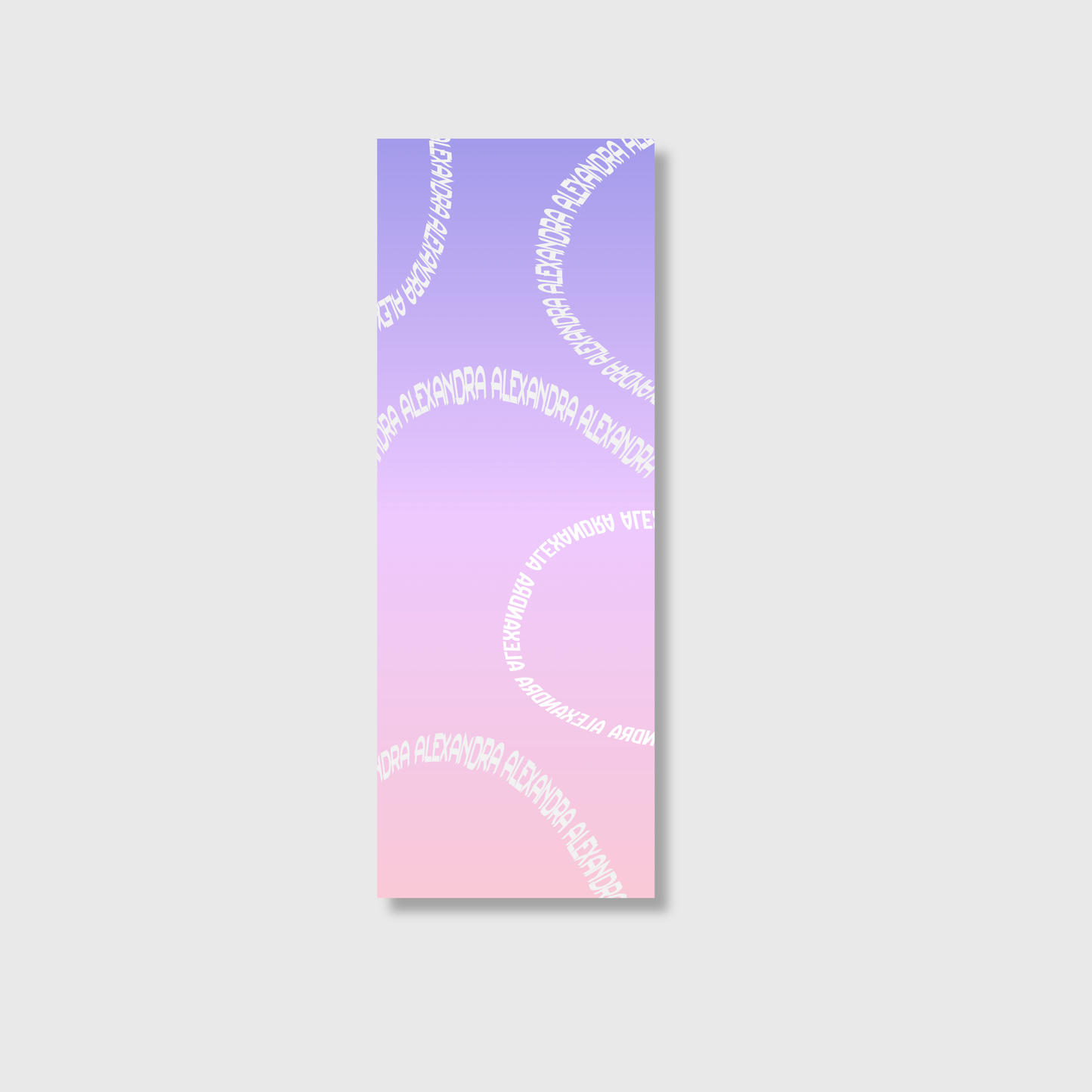 Gradient Name Yoga Mat