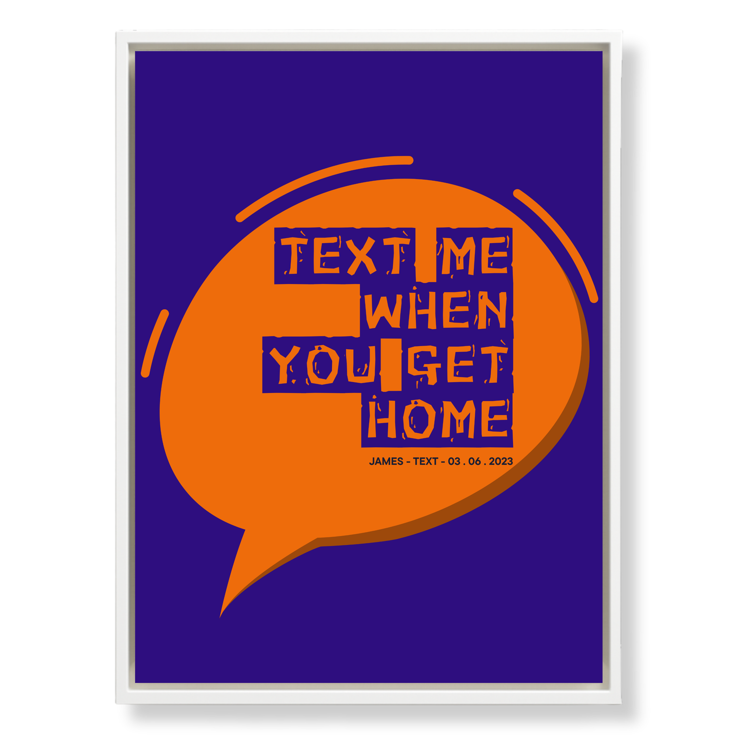 The Message That Started It All — Custom Canvas Art