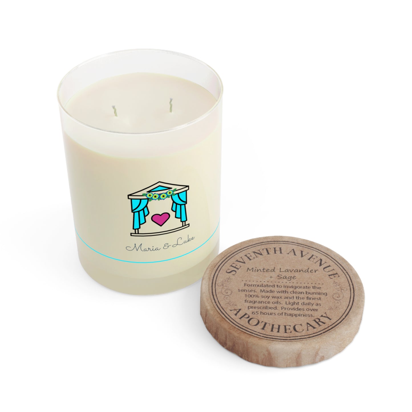 The Heart Between Us — Custom Candle (11oz)