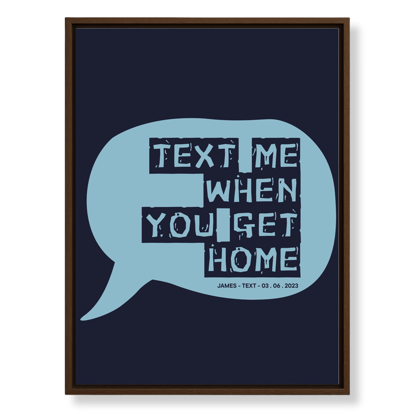 The Message That Started It All — Custom Canvas Art