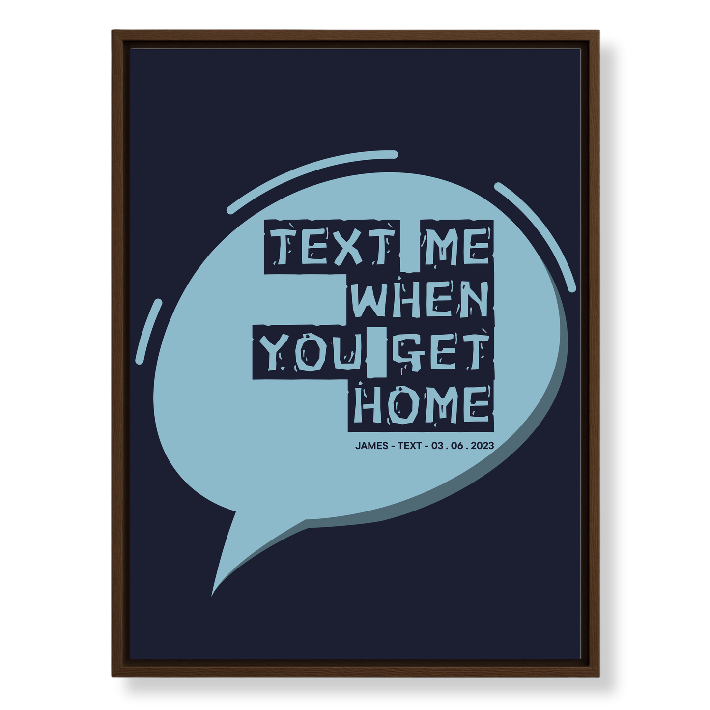 The Message That Started It All — Custom Canvas Art