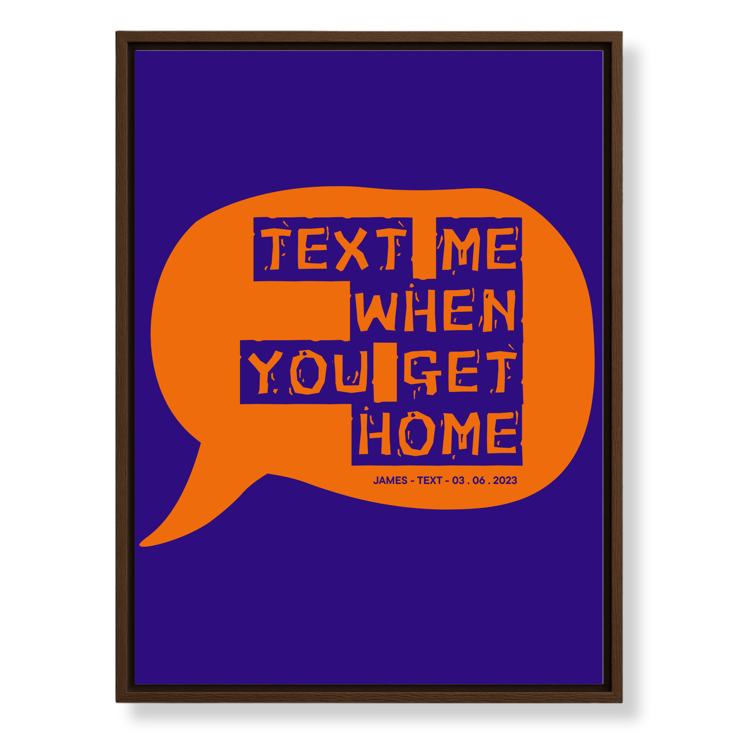 The Message That Started It All — Custom Canvas Art