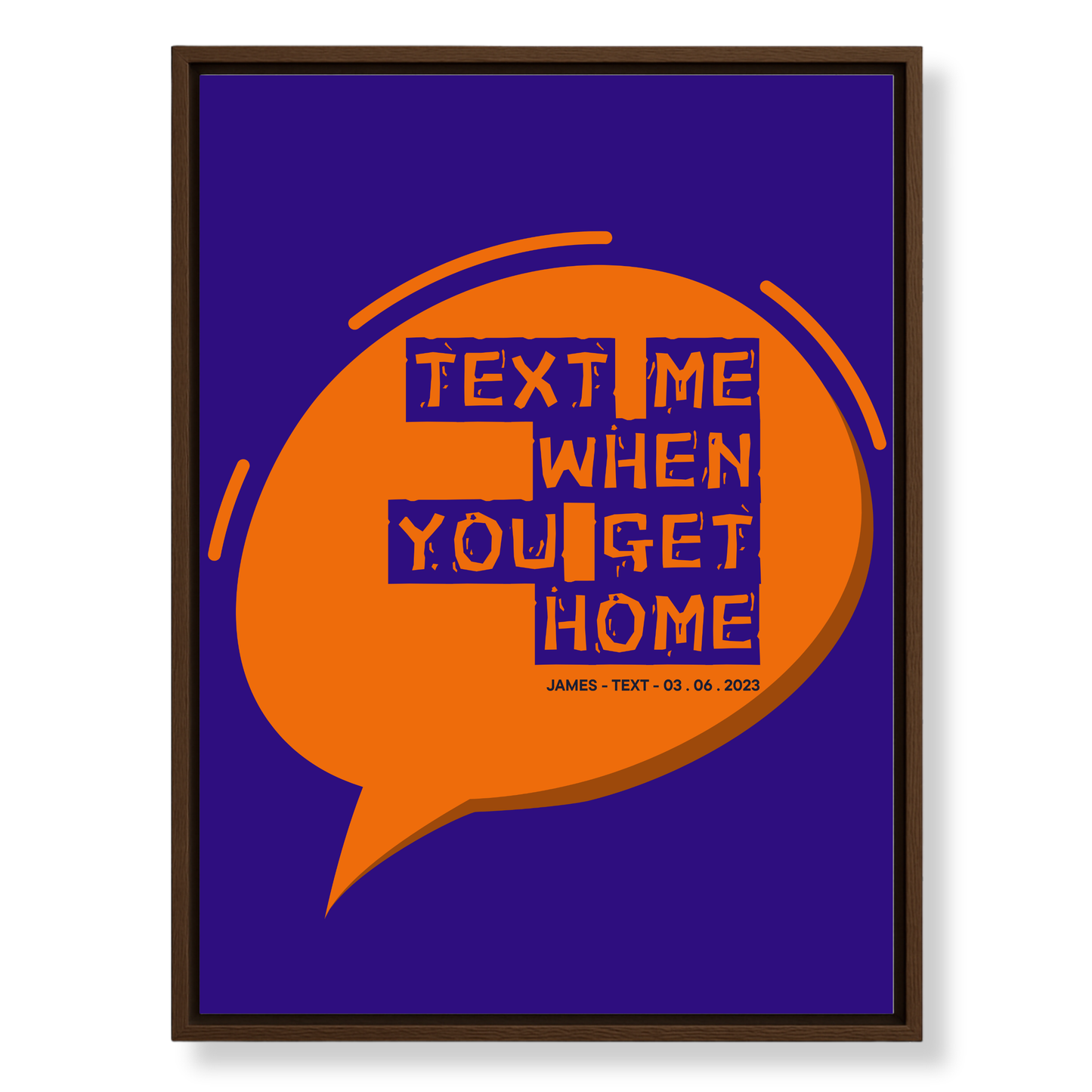 The Message That Started It All — Custom Canvas Art
