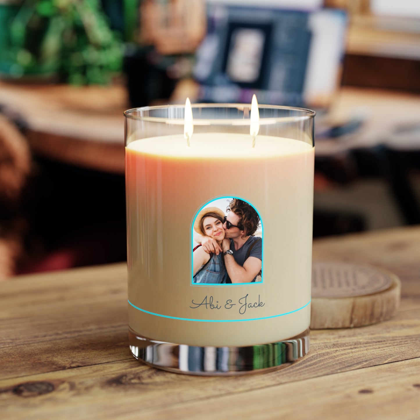 The Moment We Said Yes — Custom Photo Candle (11oz)