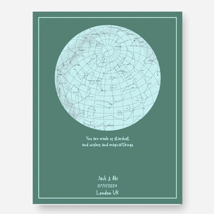 Star Map Glow in the Dark