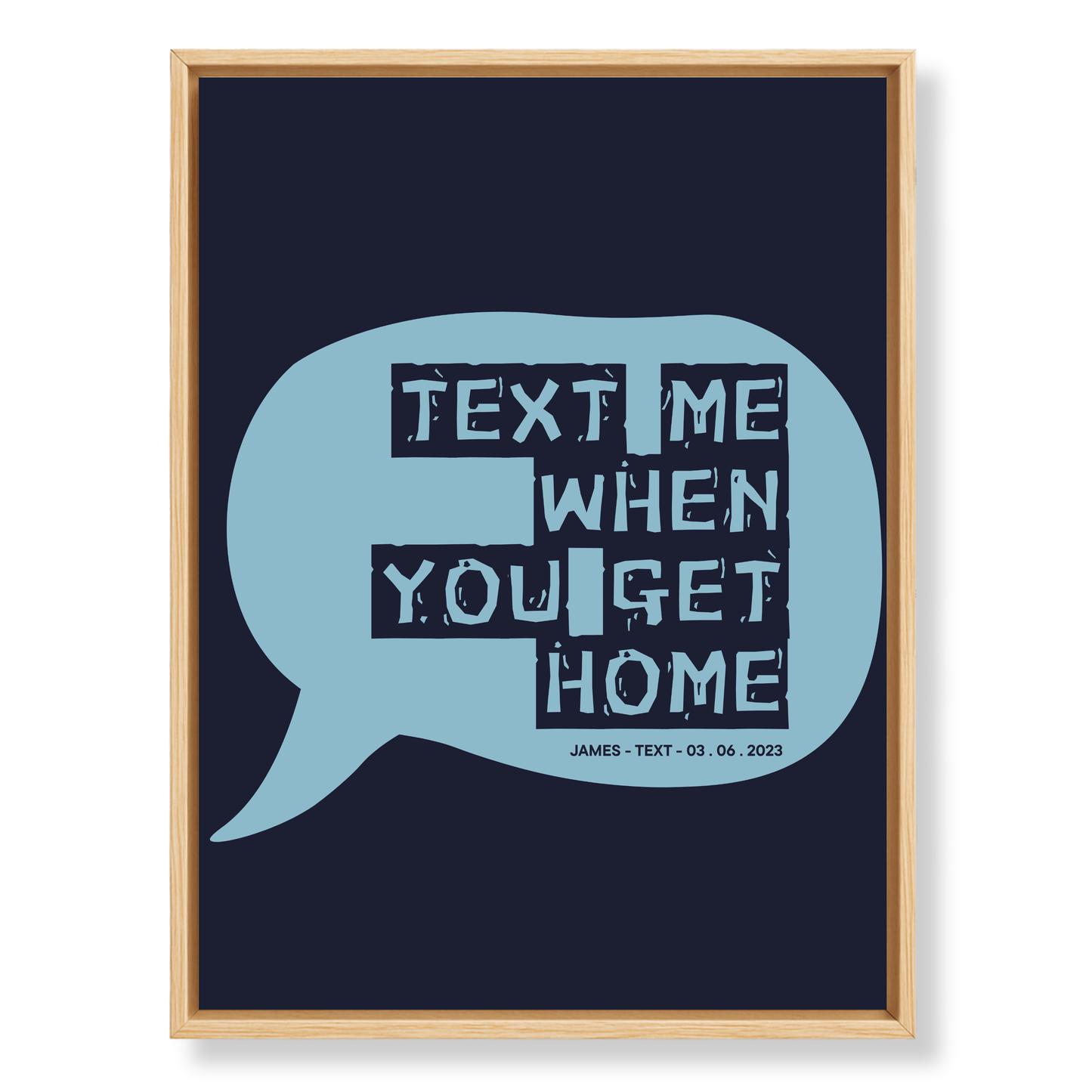 The Message That Started It All — Custom Canvas Art