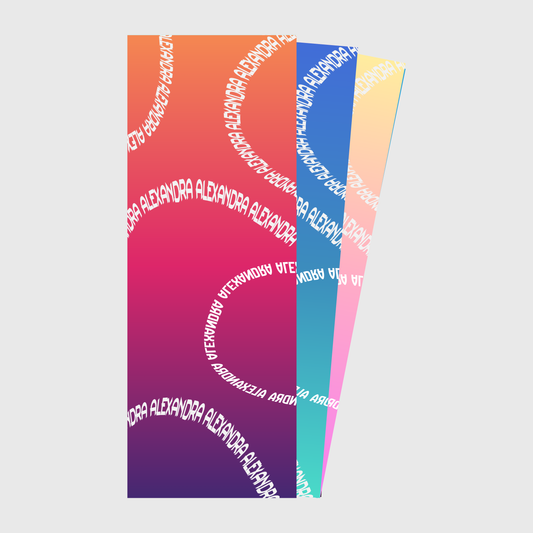 Gradient Name Yoga Mat