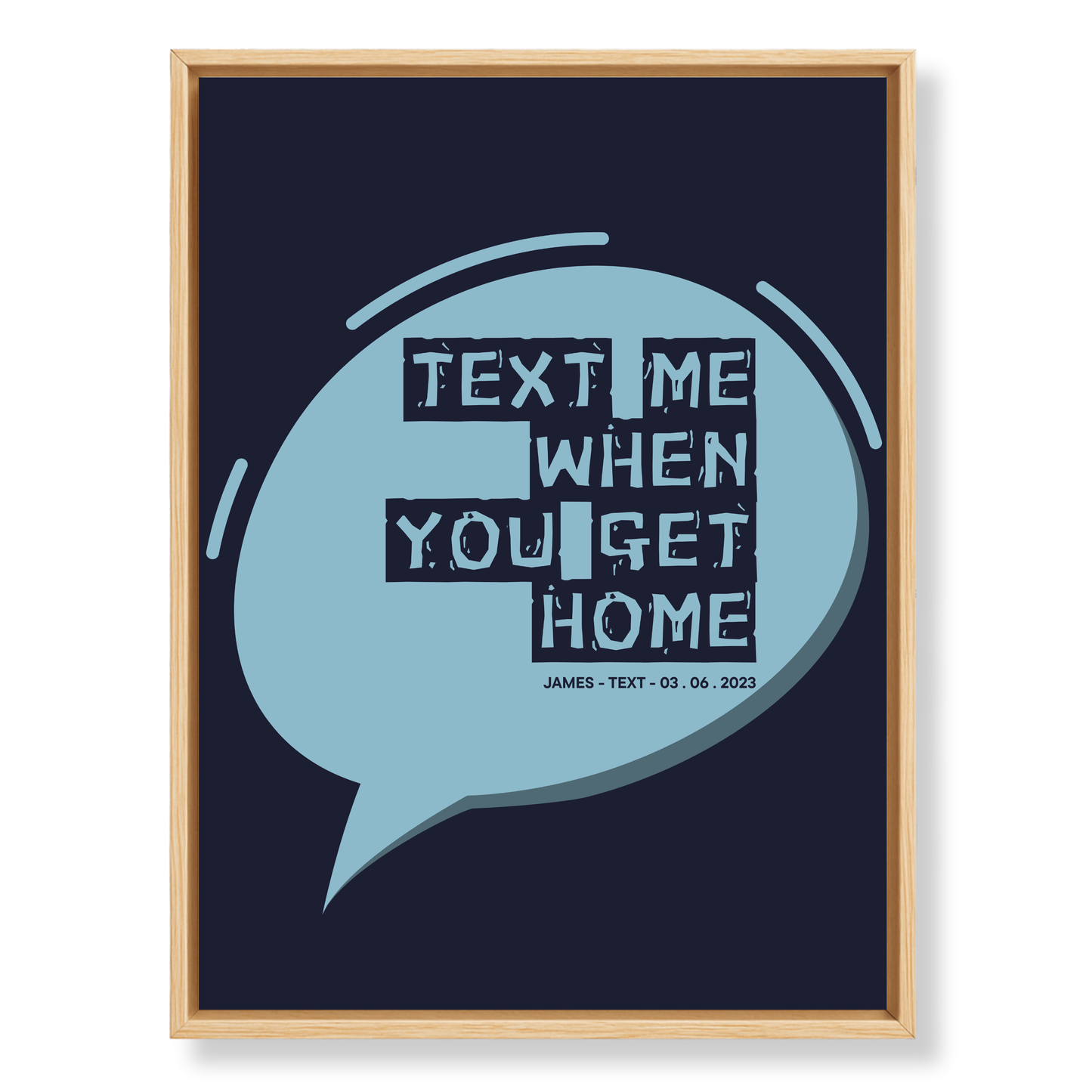 The Message That Started It All — Custom Canvas Art
