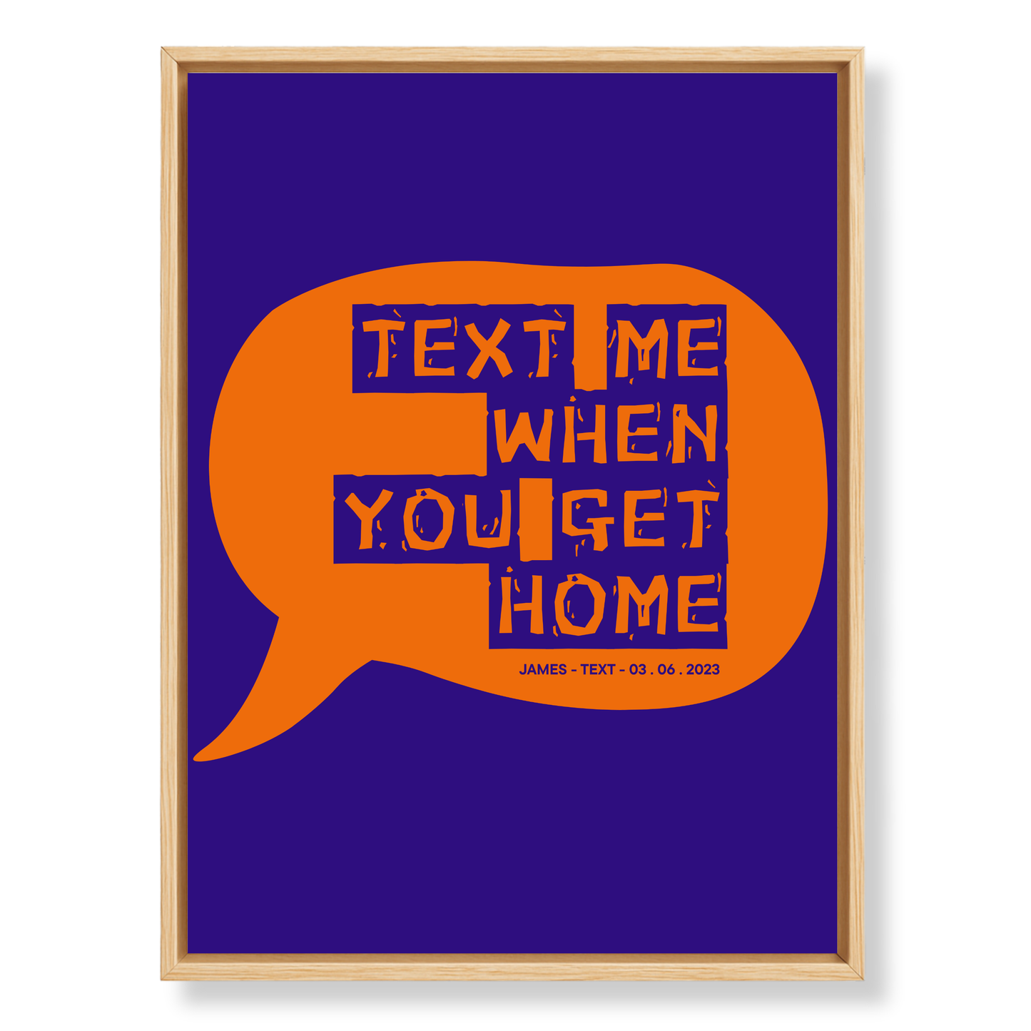 The Message That Started It All — Custom Canvas Art