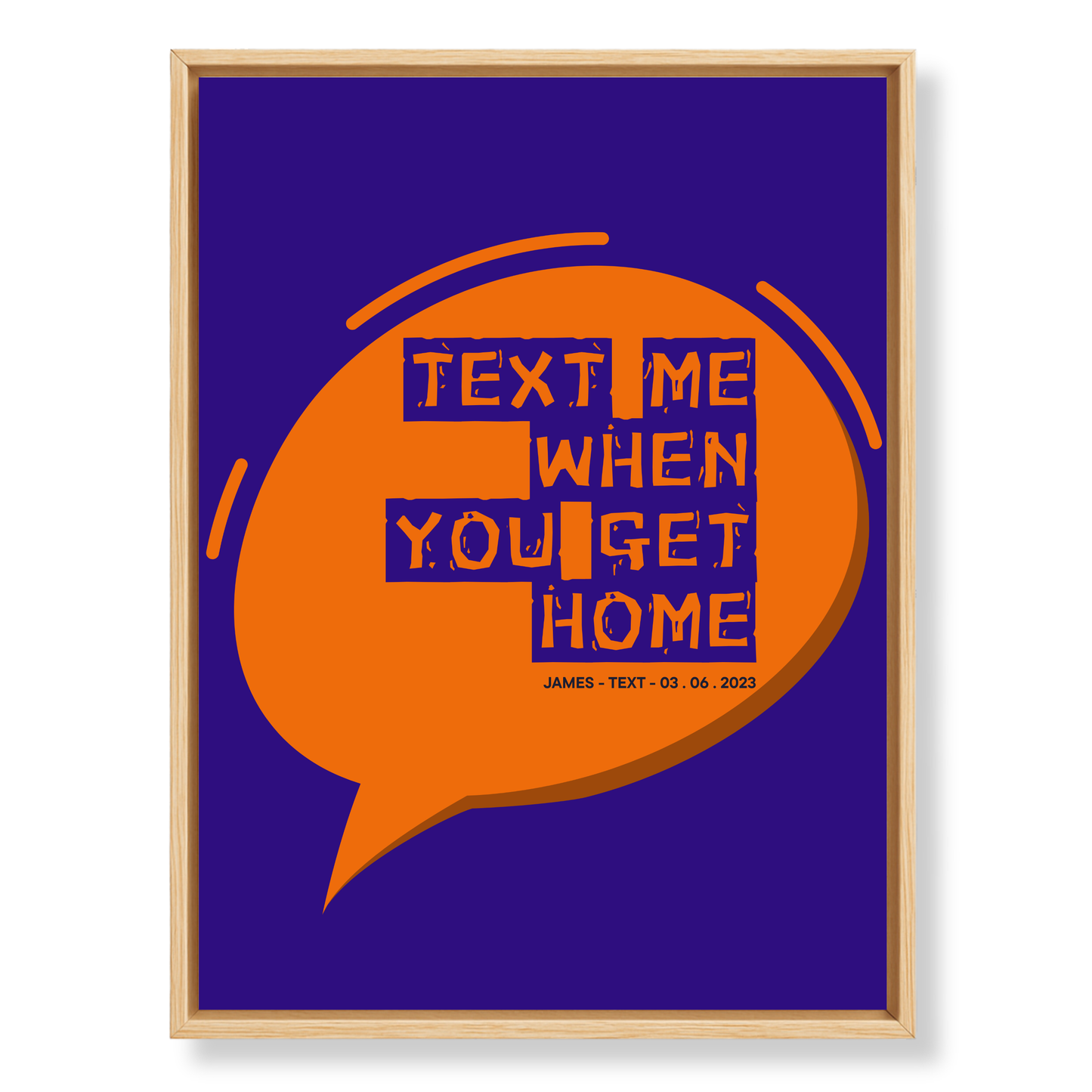 The Message That Started It All — Custom Canvas Art