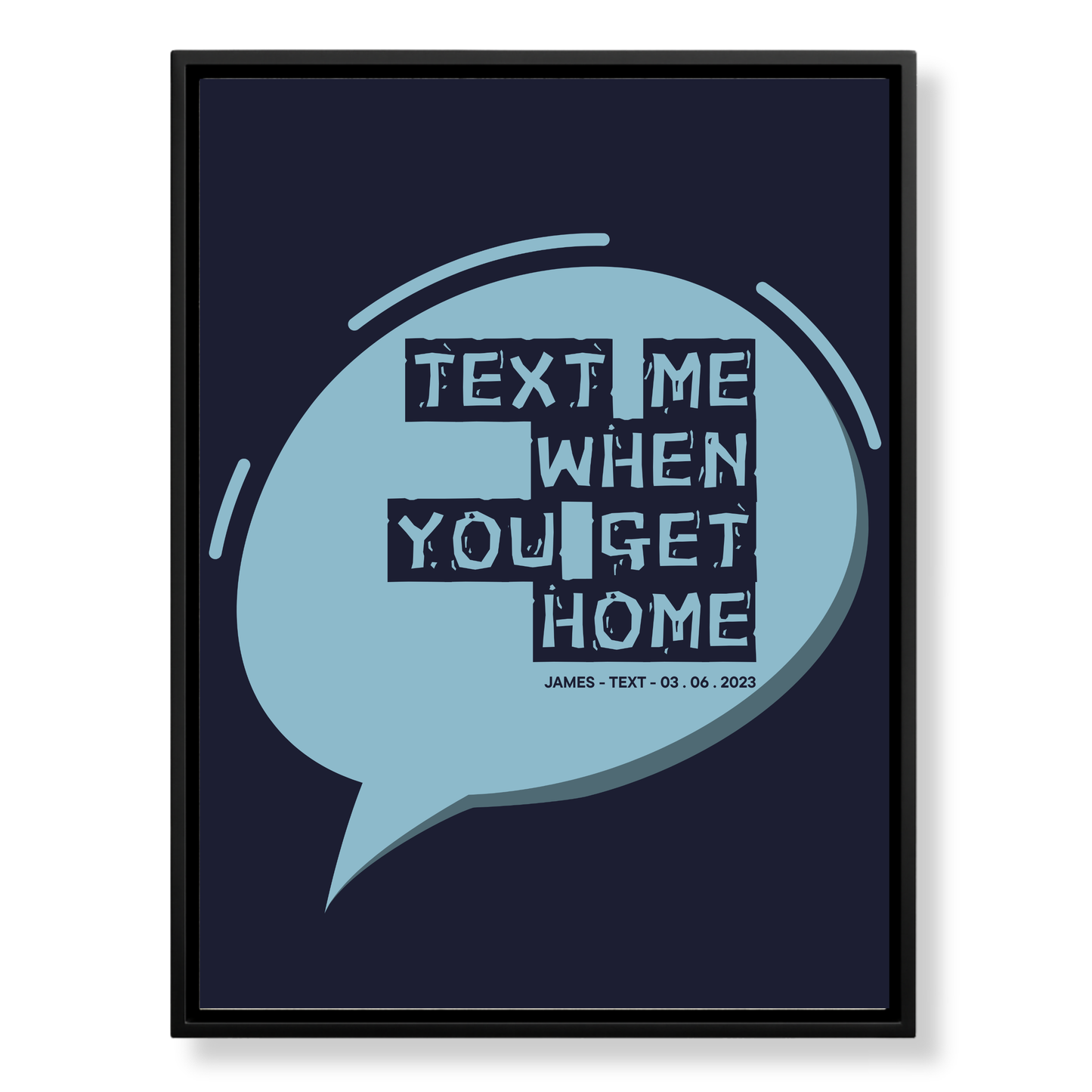 The Message That Started It All — Custom Canvas Art