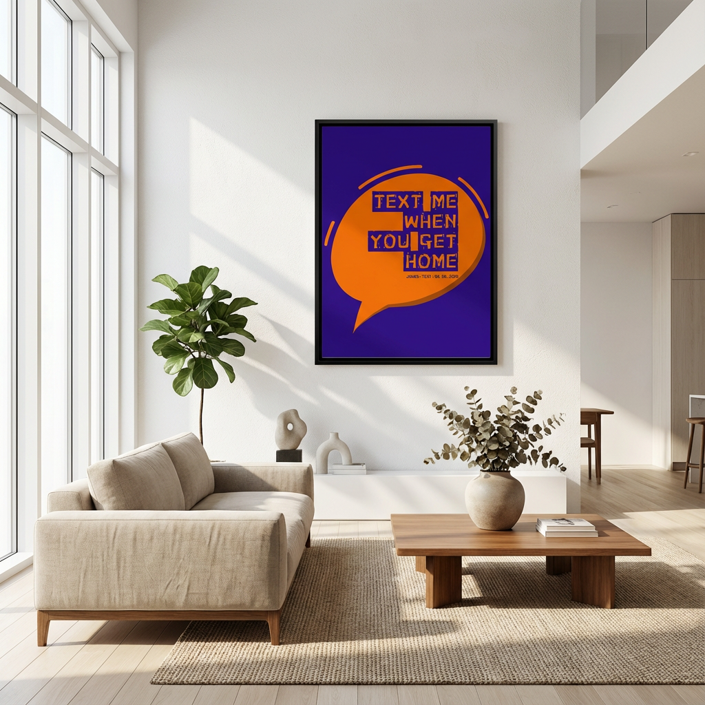 The Message That Started It All — Custom Canvas Art