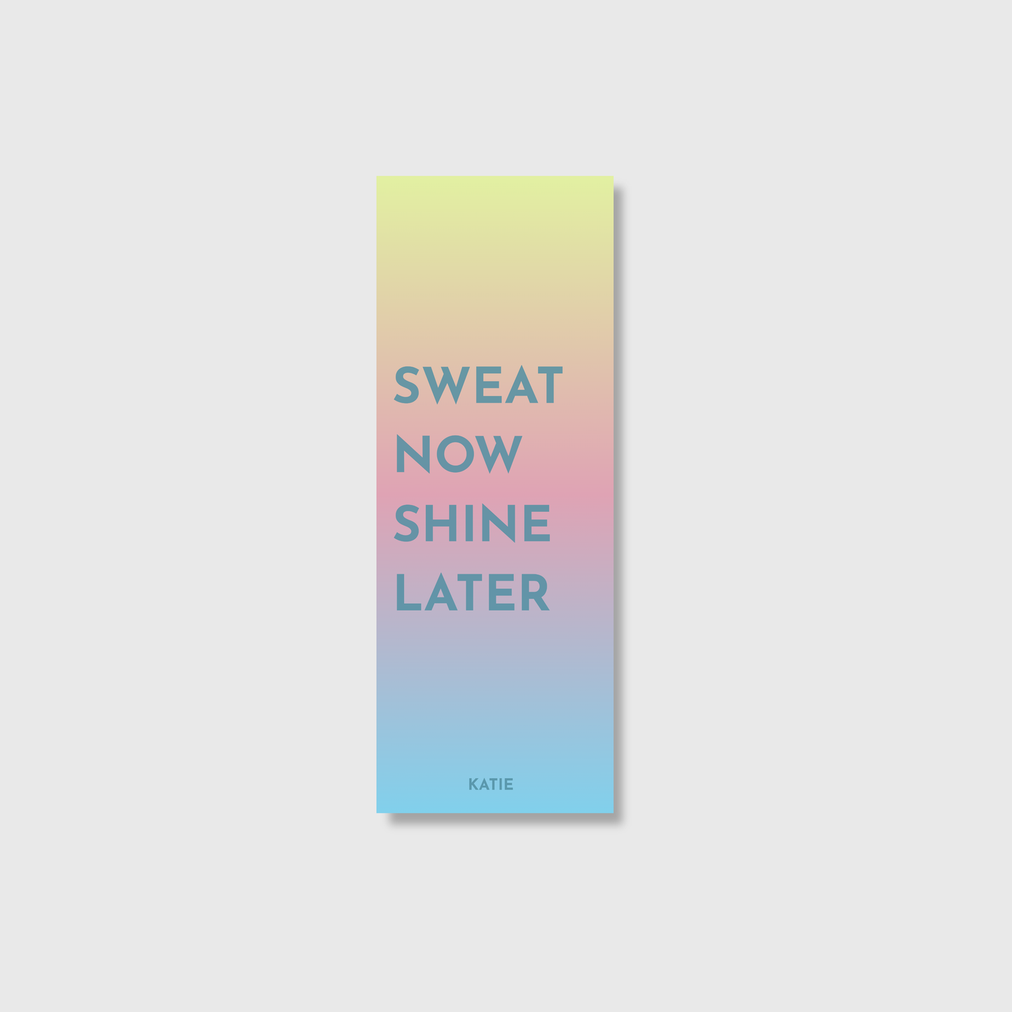 The Mantra Flow — Custom Text Yoga Mat