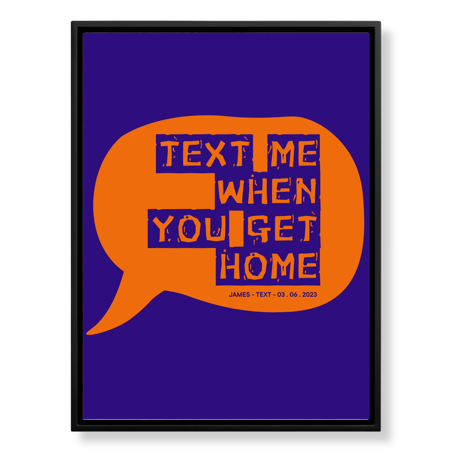 The Message That Started It All — Custom Canvas Art