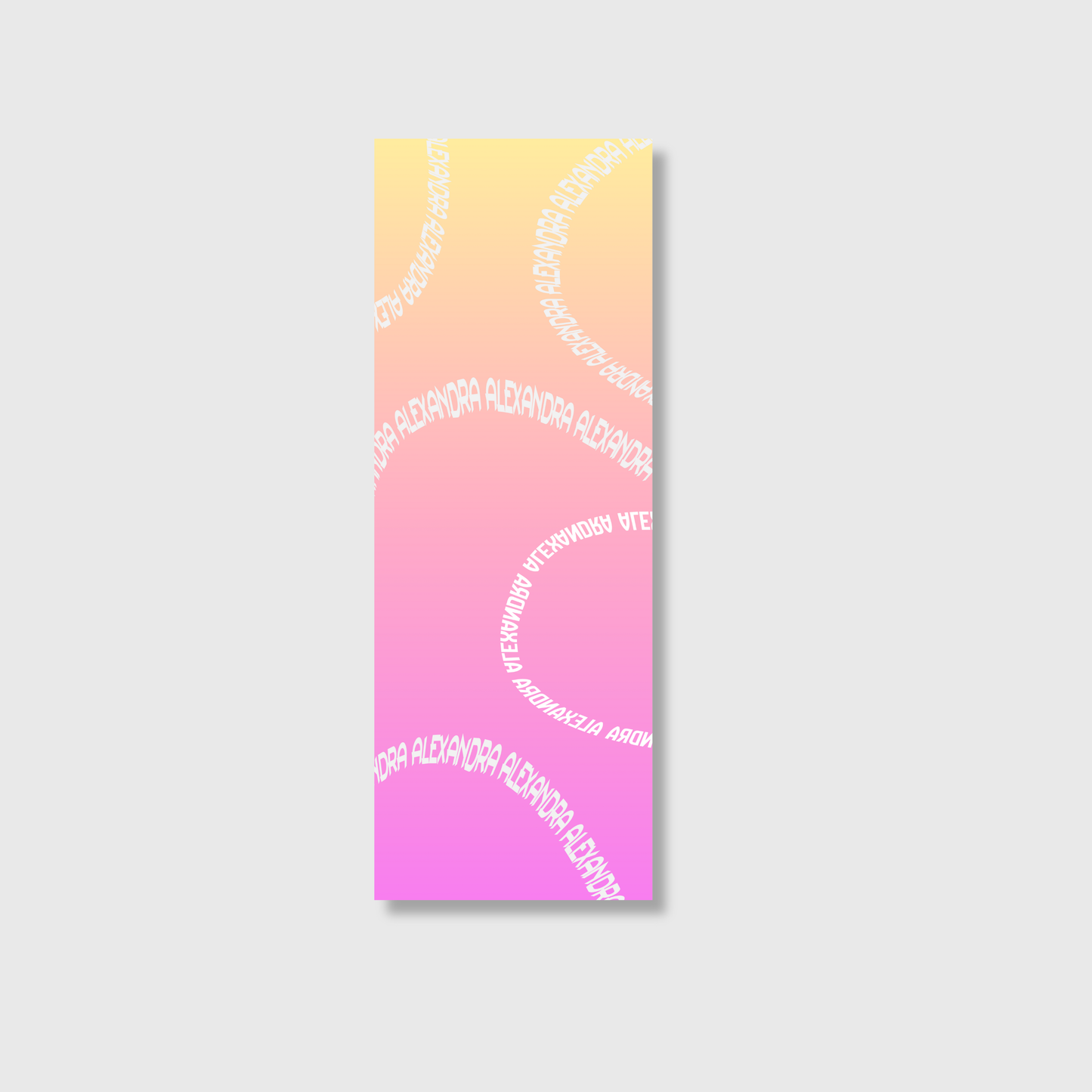Gradient Name Yoga Mat