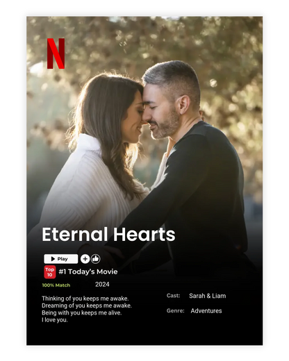 Personalized Netflix-Style Poster – Star in Your Own Blockbuster! 🎬