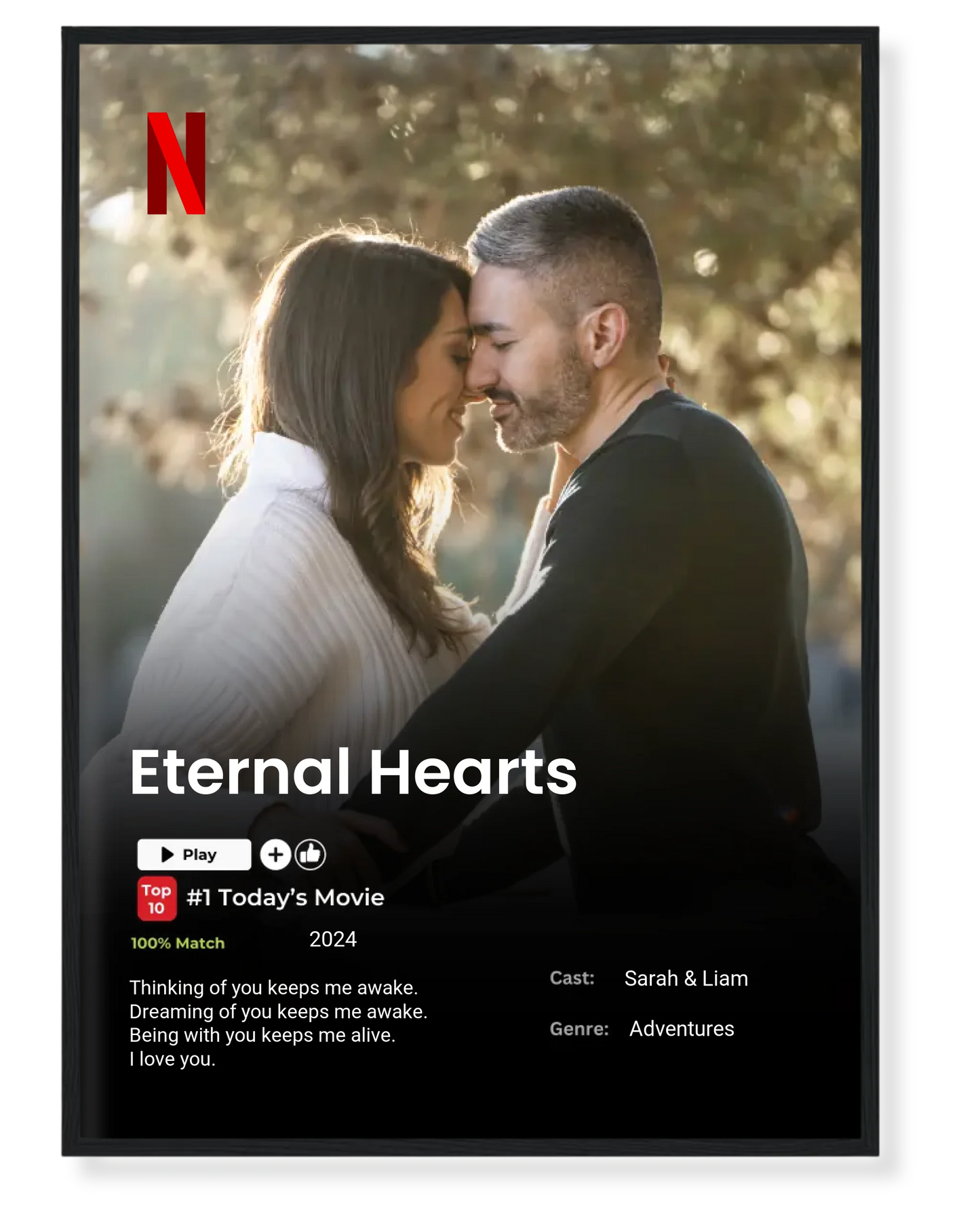 Personalized Netflix-Style Poster – Star in Your Own Blockbuster! 🎬