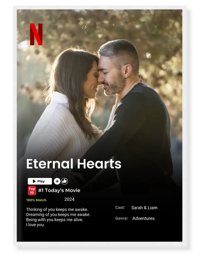 Personalized Netflix-Style Poster – Star in Your Own Blockbuster! 🎬