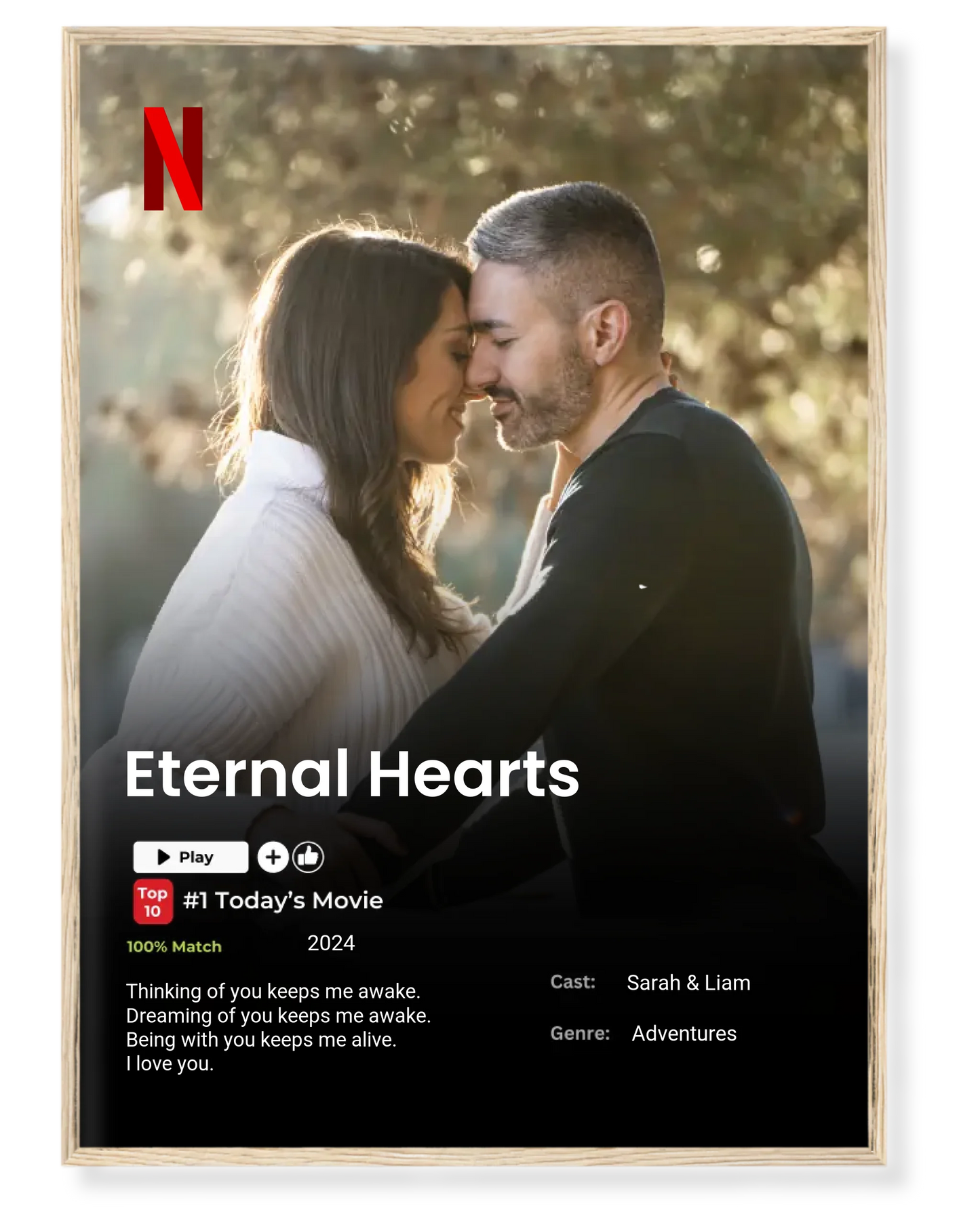 Personalized Netflix-Style Poster – Star in Your Own Blockbuster! 🎬