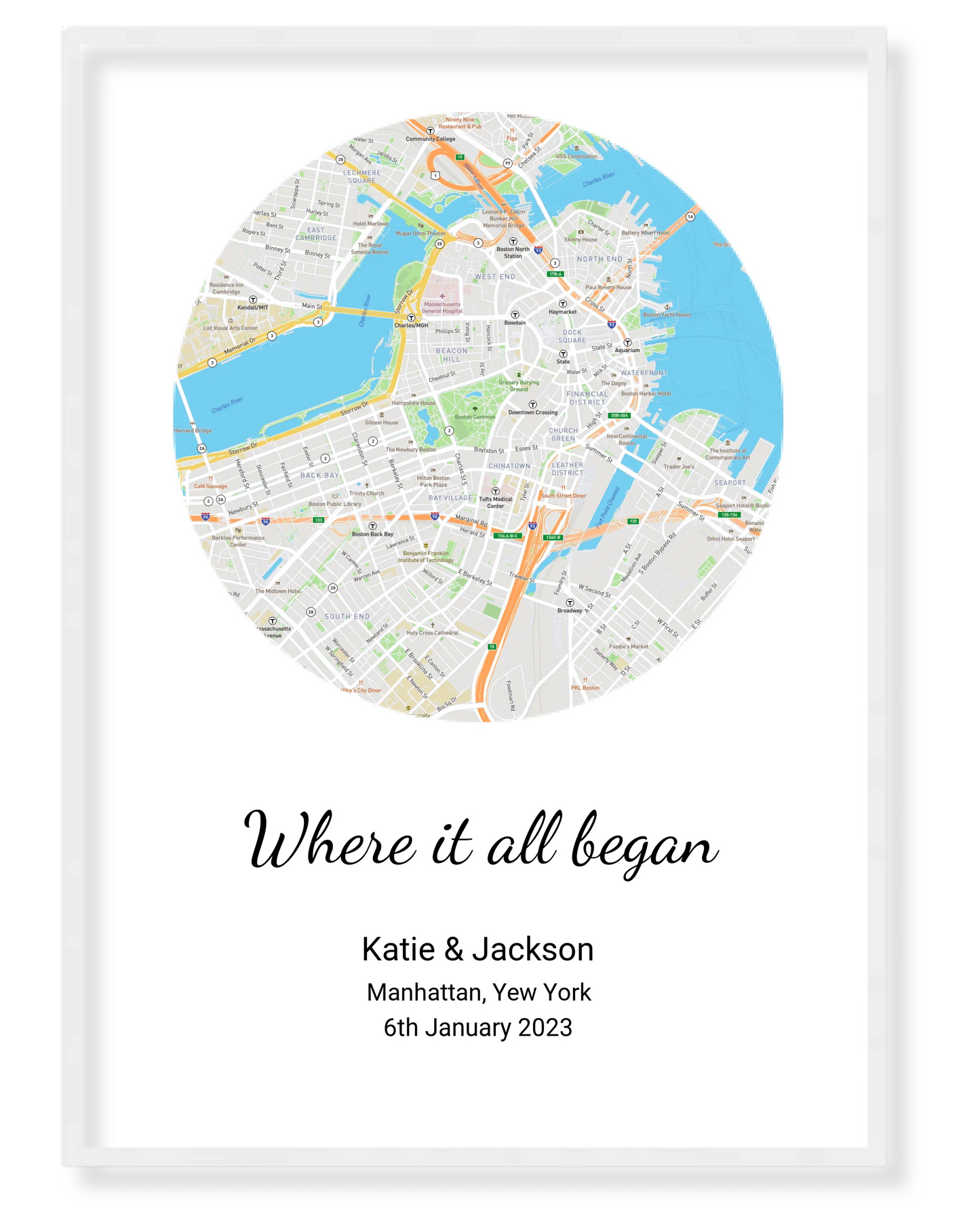 Personalized Location Map – A Timeless Reminder of Your Special Place 🗺️❤️