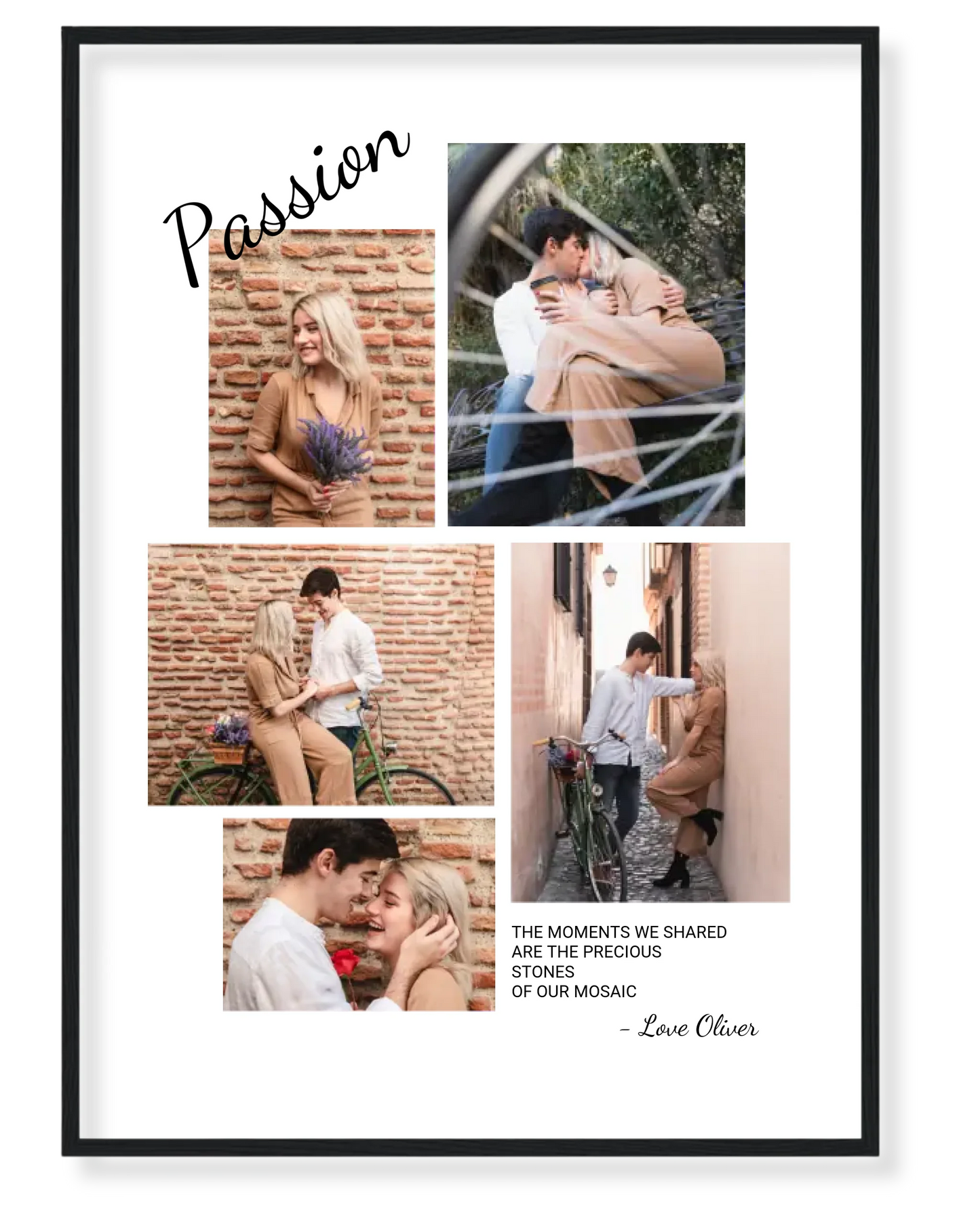 Personalized Passion Mosaic Photo Collage – A Masterpiece of Your Memories