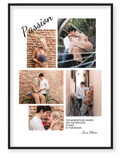 Personalized Passion Mosaic Photo Collage – A Masterpiece of Your Memories