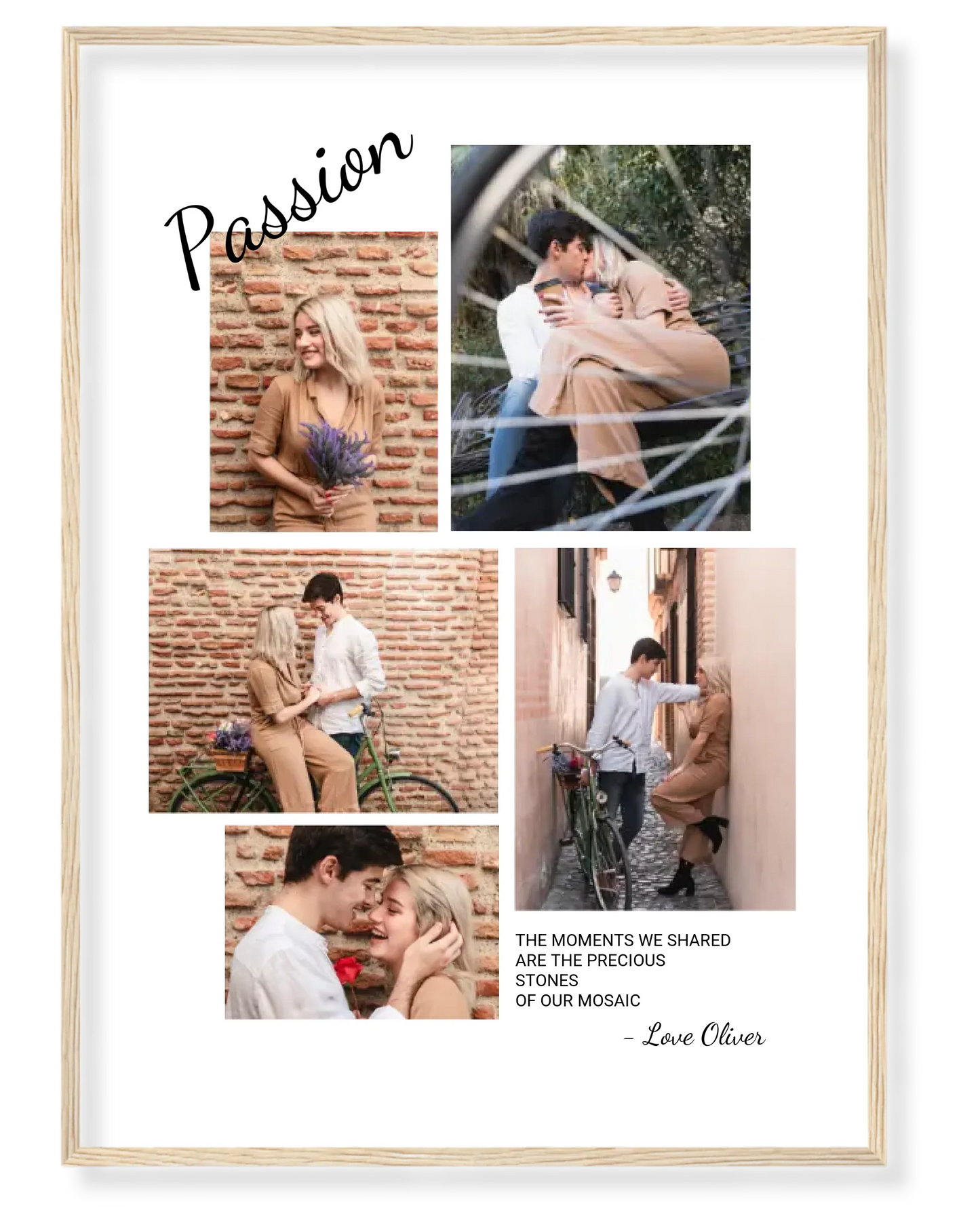 Personalized Passion Mosaic Photo Collage – A Masterpiece of Your Memories