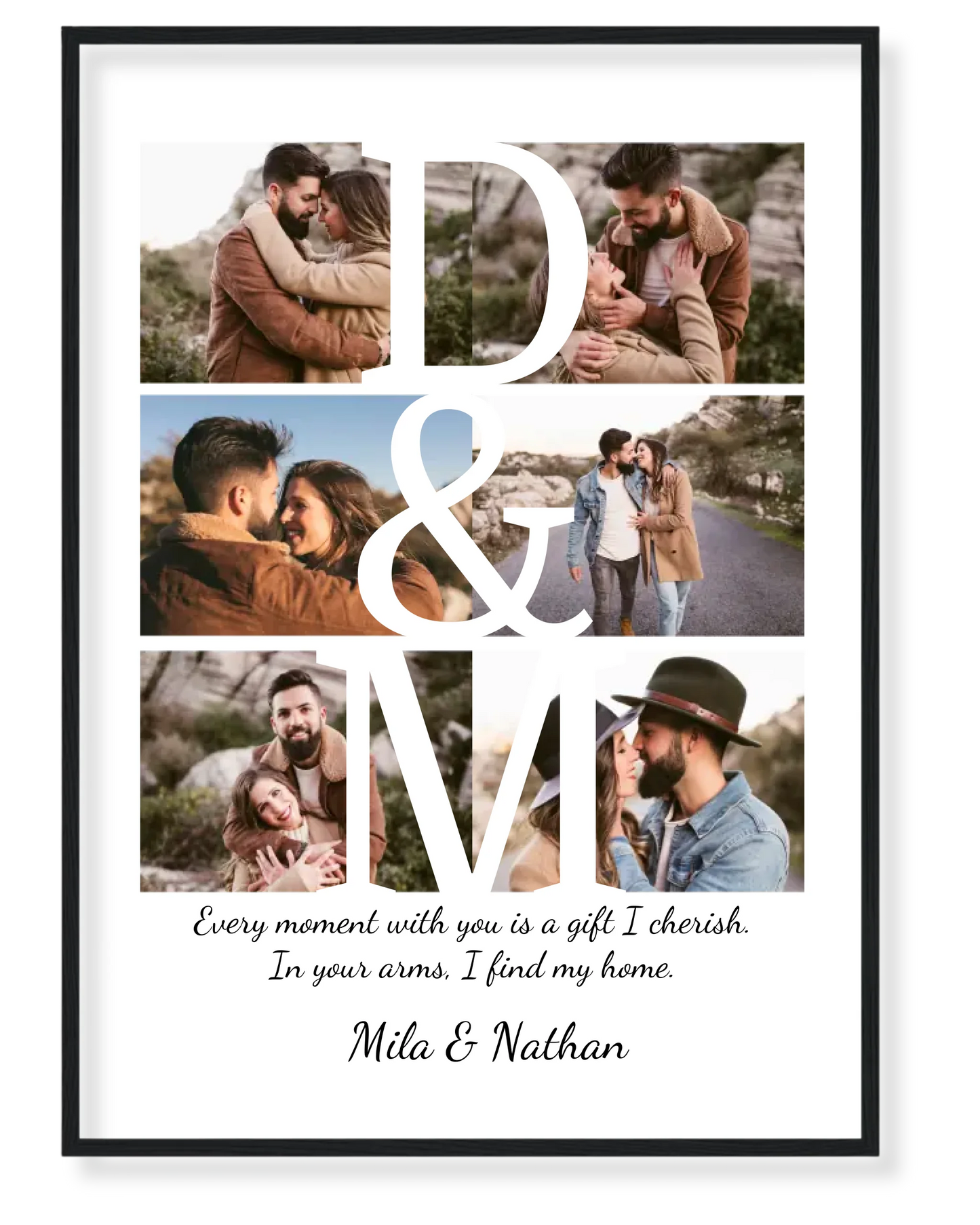 Personalized Initials Photo Collage – Your Memories, Your Story