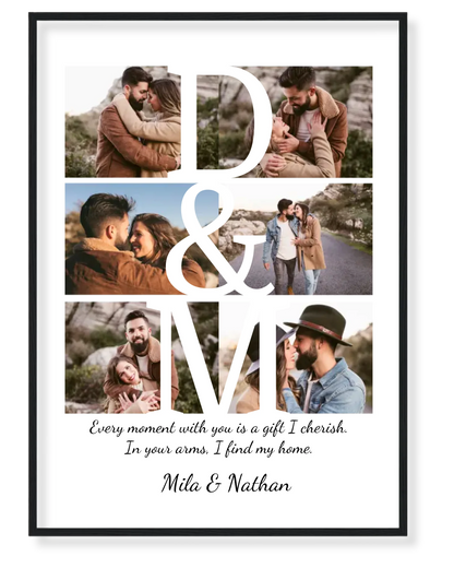 Personalized Initials Photo Collage – Your Memories, Your Story