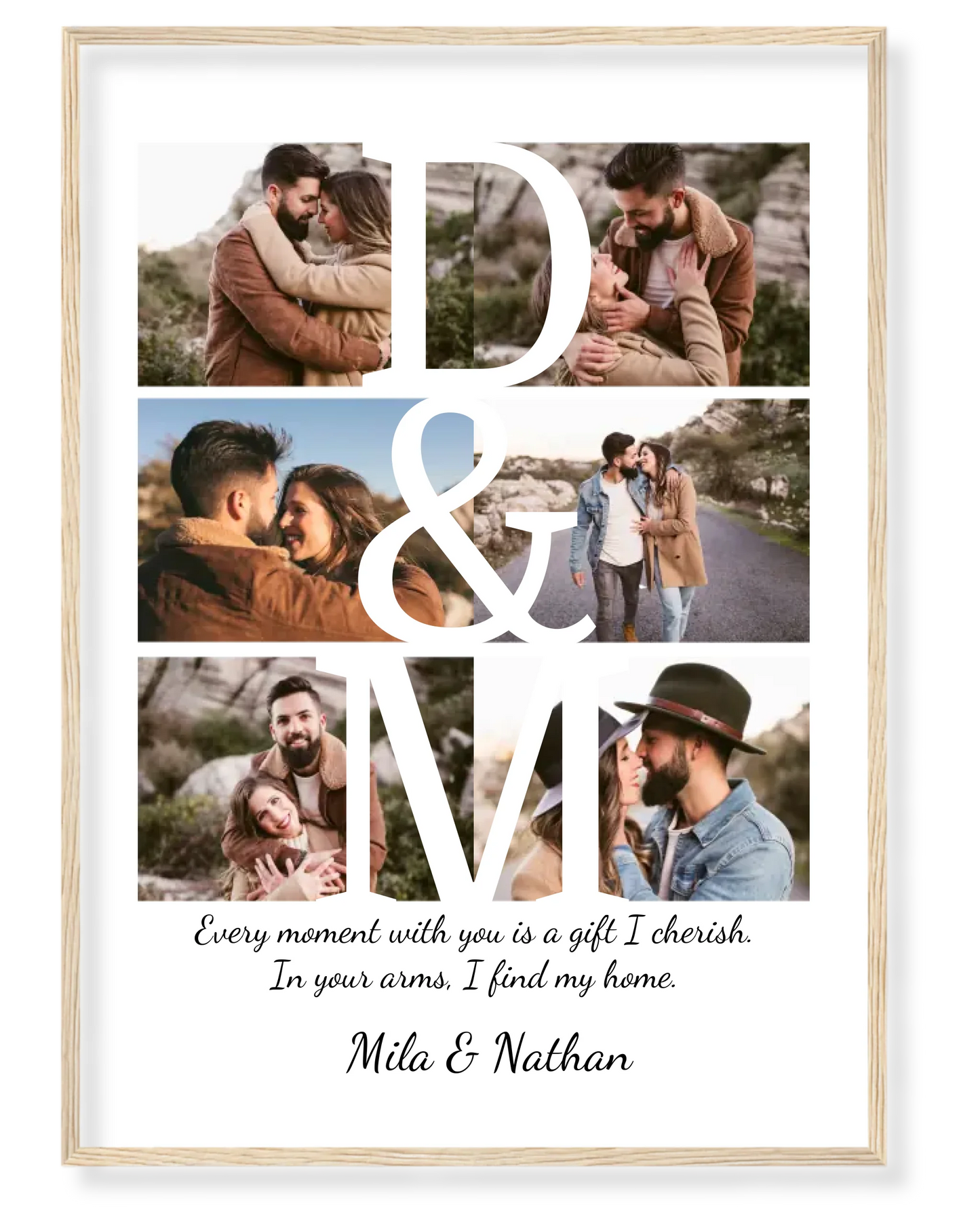 Personalized Initials Photo Collage – Your Memories, Your Story