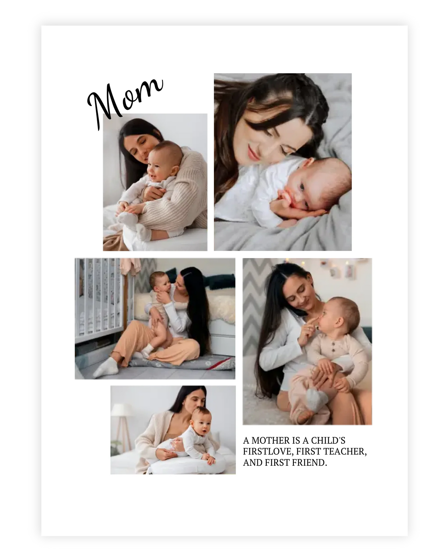 Personalized Mosaic Photo Collage for Mom – A Gift from the Heart