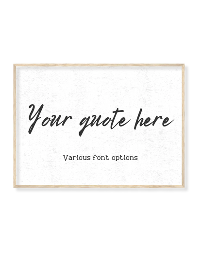 Custom Quote