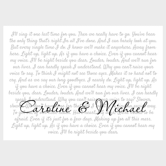 Song Lyrics - Custom