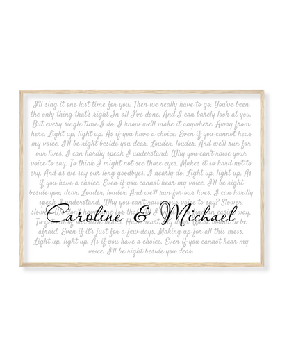 Song Lyrics - Custom