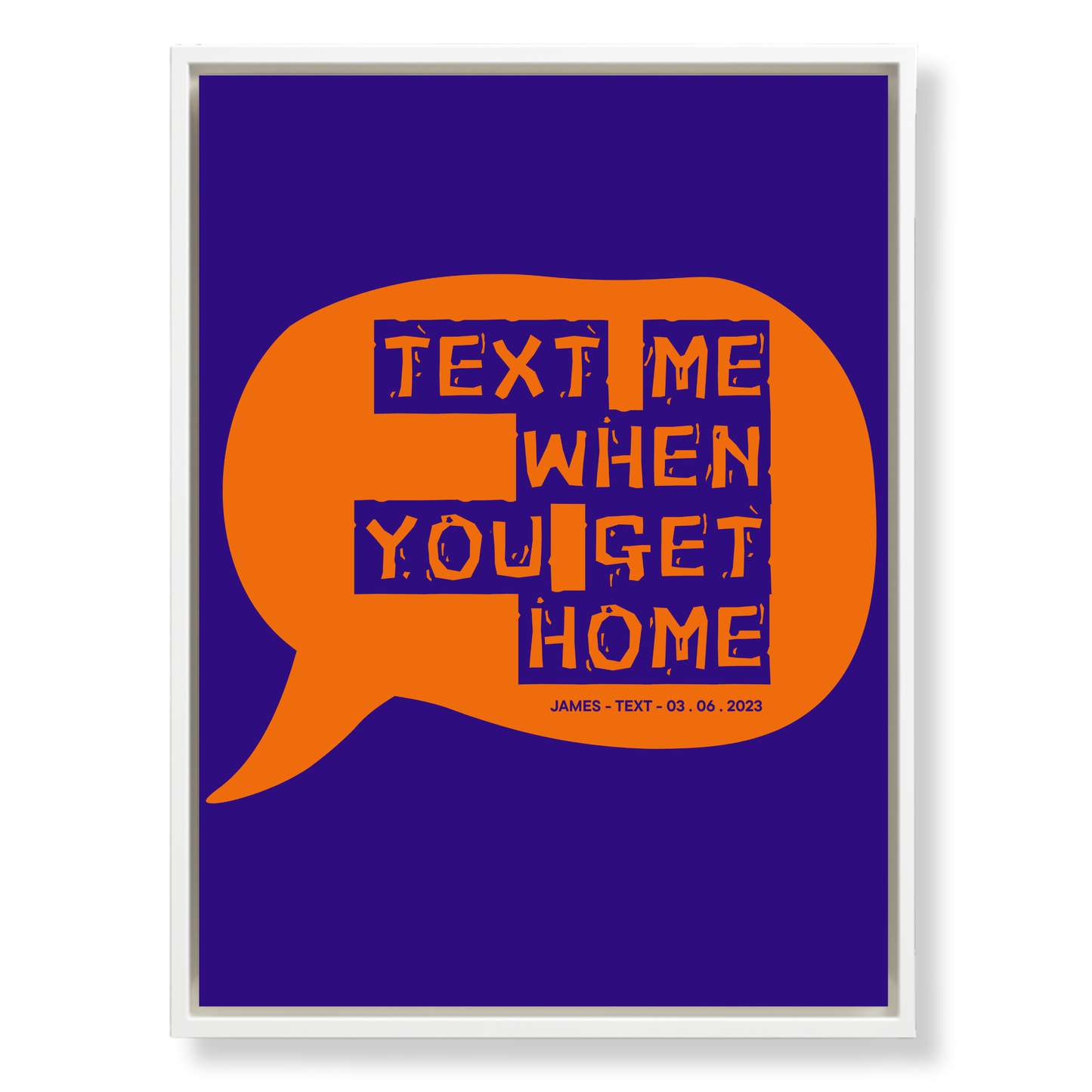 The Message That Started It All — Custom Canvas Art