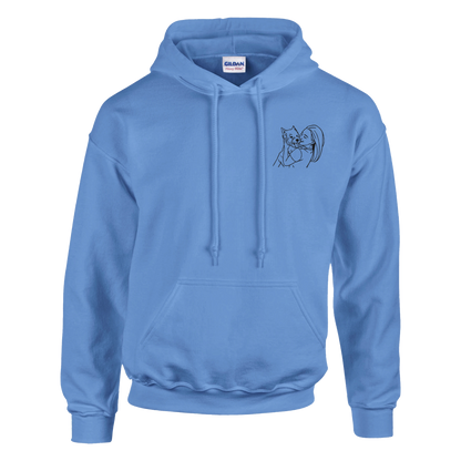 Stitch It to Me: Personalized Embroidered Line Art Hoodie